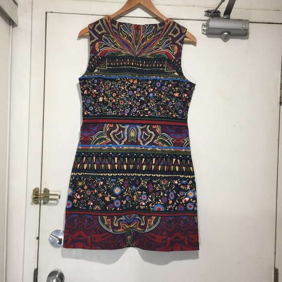 DESIGUAL SLEEVELESS MIDI DRESSES SIZE 42 - Picture 5 of 6